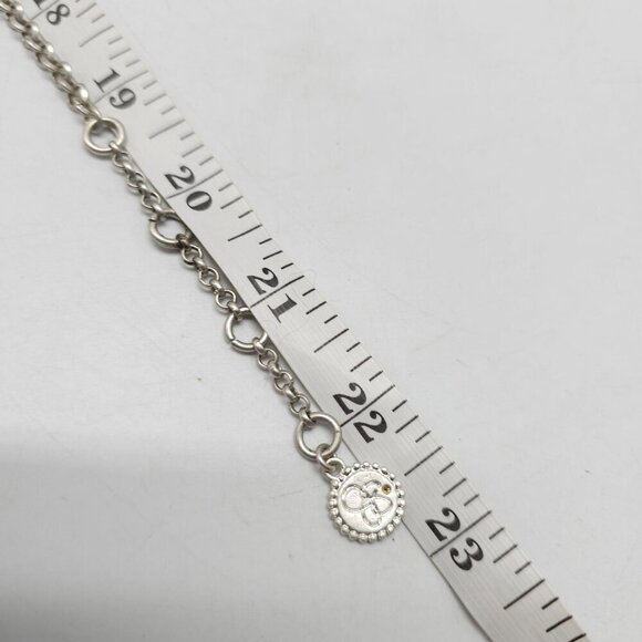 Butterfly Pendant Necklace By Jessica Simpson Blue Green Crystal Silver Tone - Picture 6 of 7